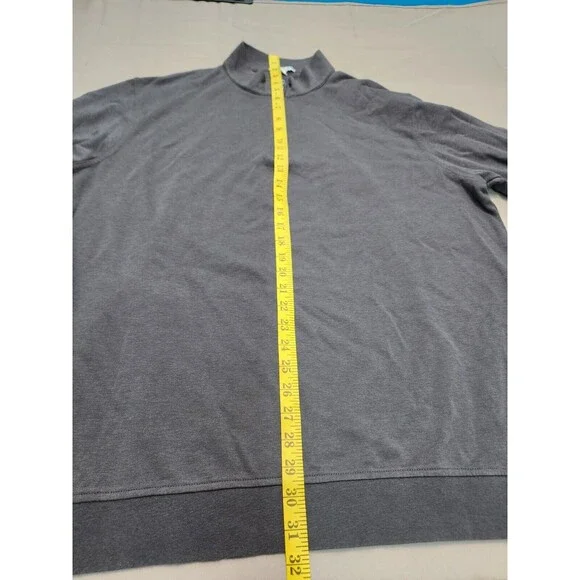 PETER MILLAR Men's 1/4 Zip Pullover Gray Size XXL - Picture 8 of 10